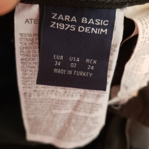 Zara Black Jeans Destroyed Size 02 - Picture 3 of 3